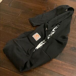 Tomkas Black Dog Sling with Checkered Lining